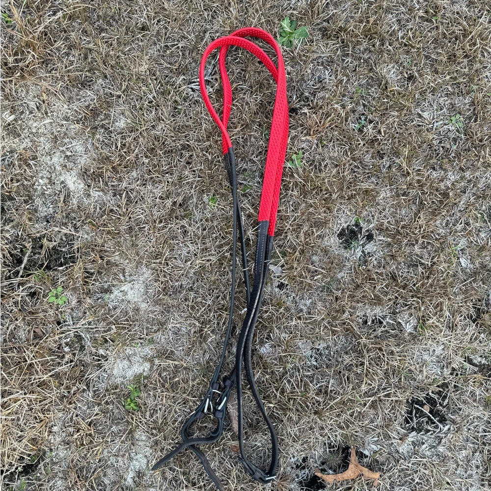 Red Nunn Finer Rubber Reins